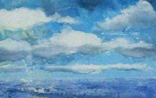 Clouds building Painting