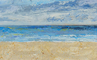 Sea and Beach by Devon Artist Anne Haigh