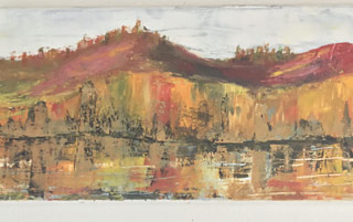 The beach at Budleigh Salterton Painting no.2