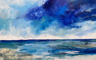  Landscape painting with big Blue Skies