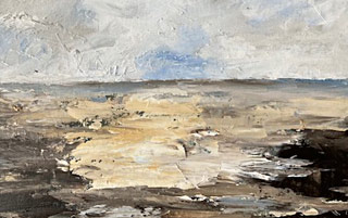 Tides Out Seascape Painting by Annie Haigh