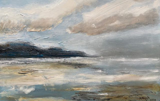Painting of Wonwell Beach in Devon