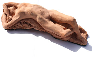 Reclining Nude Sculpture by Sculptor Anne Haigh